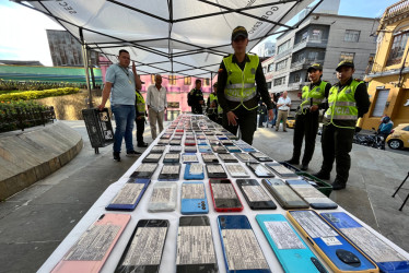 Este año se han recuperado 250 celulares en Manizales.