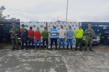 Las personas fueron capturadas en la vereda Frisolina de Anserma.