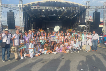 La Banda de la Institución Educativa Neira que obtuvo el tercer puesto en San Pedro (Valle del Cauca).