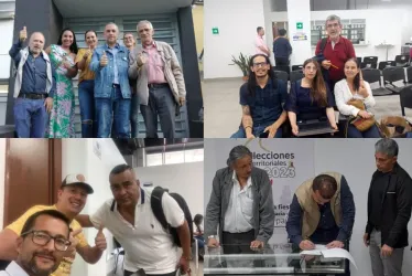 Ellos son los candidatos a Alcaldía de Manizales y Gobernación de Caldas que se inscribieron el pasado sábado. 