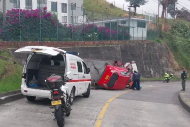 La grúa accidentada. 