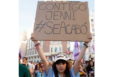 Esta semana en Madrid hubo una manifestación en apoyo a las jugadoras de la Selección española de fútbol y en concreto A Jenni Hermoso.