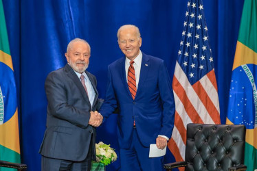 Los presidentes de Brasil y Estados Unidos, Luiz Inácio Lula da Silva y Joe Biden.