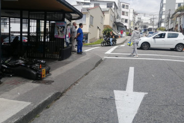 El accidente de tránsito ocurrió en la calle 68 con carrera 27 del barrio Palermo, de Manizales. 