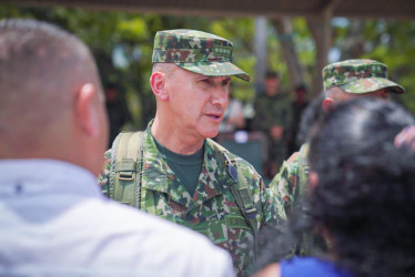 Comandante del Ejército Nacional, el general Luis Mauricio Ospina.