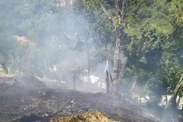 El incendio en Marmato. 