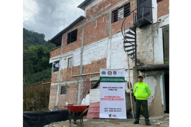 Vivienda incautada a la organización en Carlos Parra.