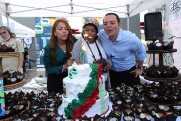 Ayer en la celebración del cumpleaños.