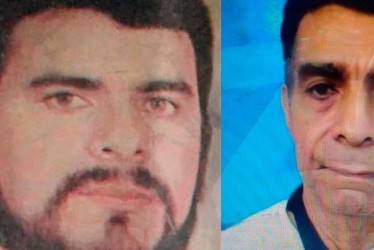 Rubiel Díaz Londoño, el abogado condenado, antes y tras la captura. Se identificaba con cédula falsa.