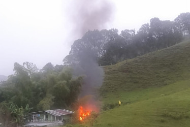 El incendio ocurrió en la tarde de este miércoles. 