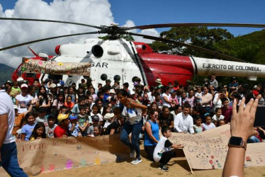 El helicóptero de la felicidad.