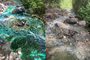 Alertan extraña coloración en la quebrada Cristales por Maltería (Manizales)