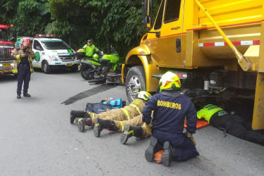 El accidente ocurrió en el sector de Liborio, cerca del motel Las Vallas.