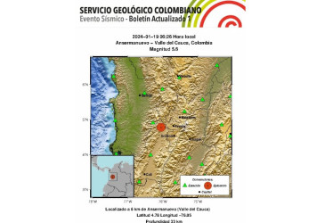 Fuerte temblor de 5.6 de magnitud se sintió en Manizales y Caldas este viernes