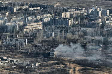 La ciudad ucraniana de Avdíivka que pasó bajo control ruso la semana pasada.