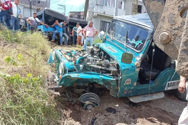 Así quedó el carro accidentado.