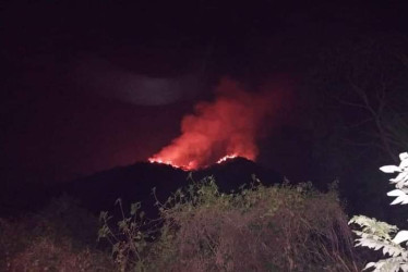 El incendio en la vereda El Porvenir de Supía.