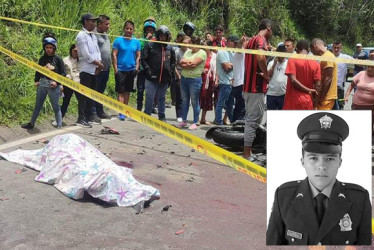 Fotos| Cortesía| LA PATRIA El policía caldense Marco Antonio Londoño Martínez tenía 32 años. Laboraba en la Sijín de Nariño.