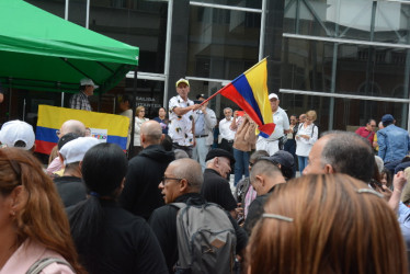 Durante la manifestación se criticó también la supuesta persecución a Fecode.