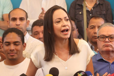 María Corina Machado, líder opositora de Nicolás Maduro.