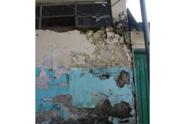 Pared externa del baño de mujeres