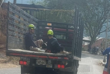 Los organismos de socorro trasladaron al minero herido a un centro asistencial. 