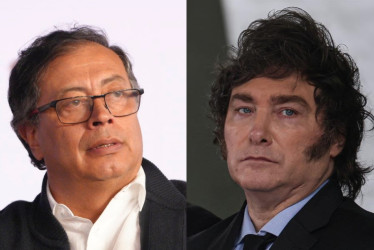 Gustavo Petro y Javier Milei.