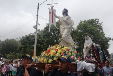 La procesión del señor resucitado cerró la programación de la Semana Santa,