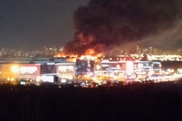 Ocurrió en el el centro comercial Crocus City Hall, en Moscú. 