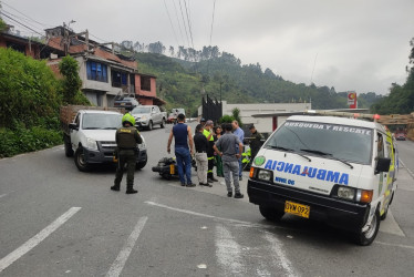 Este fue el accidente en el desvío de la vía Panamericana, en el sector de La Playita, hacia Villamaría y La Florida.