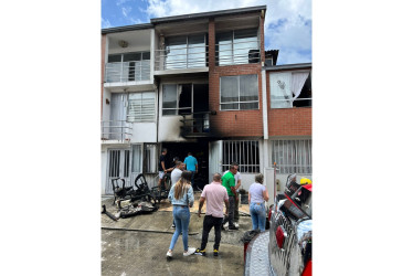 La vivienda incendiada está ubicada en la carrera 8 C con calle 41.