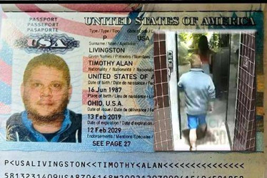 Pasaporte del estadounidense Timothy Alan Livingston