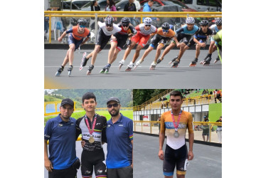 Mateo Hincapié, de Speedline, y Sergio Piedrahíta, de Tornado, fueron los patinadores más destacados de Caldas en la competencia.