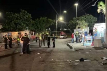 Sitio donde ocurrió el ataque en Barranquilla.