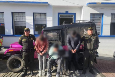 Los manizaleños detenidos.