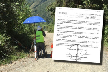 La Secretaría de Infraestructura de Caldas emitió este jueves la resolución en la que revoca el contrato con el Consorcio Asfalto Vial. 