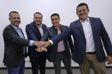 Jonnier Alejandro Ramírez, de Villamaría; Jhon Jairo Flórez, de Neira; Jorge Eduardo Rojas, de Manizales; y Álvaro Andrés Osorio Valencia, de Palestina. 