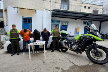 Los tres capturados en Flandes (Tolima). 