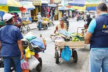 Vendedores ambulantes en Armenia.