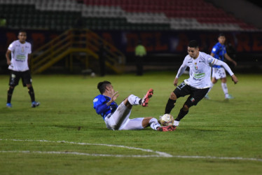 El volante Mateo García anotó su primer gol oficial con la camiseta del Once Caldas.