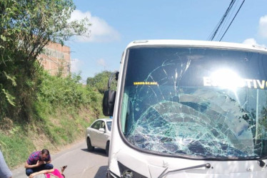 En Villamaría (Caldas) colisionaron un caballo y un colectivo