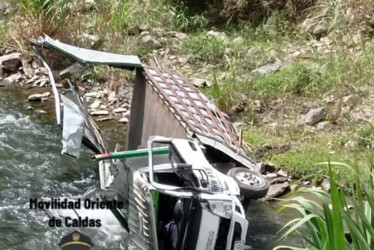 El carro accidentado.