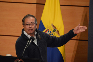 El presidente, Gustavo Petro, estuvo el viernes en el hotel Termales El Otoño en el Foro de Reactivación Económica en Caldas.