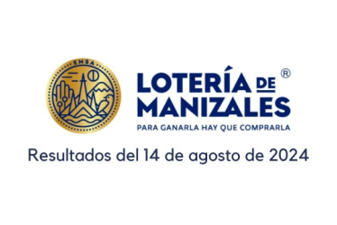 Lotería de Manizales 14 de agosto 2024