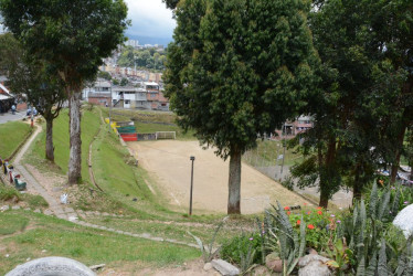 Estas son las canchas de El Nevado que, según la comunidad del barrio Bajo Andes, sirven de espacio para la delincuencia y la venta de estupefacientes.