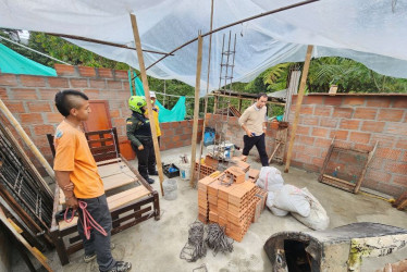 Este es el predio invadido. Así encontraron las autoridades la construcción ilegal que llevaban a cabo en el barrio San Sebastián.