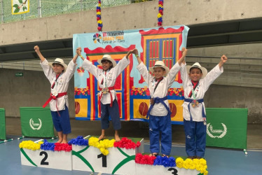 Dos niños ganaron medalla de bronce para Risaralda en el Grand Prix de Taekwondo