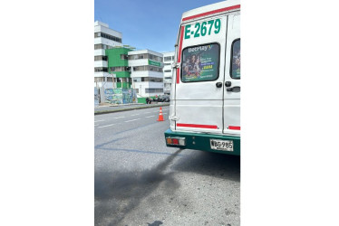 Este colectivo no pasó la prueba de Corpocaldas y la Secretaría de Tránsito este lunes en el punto de control que se realizó en la avenida Santander,