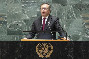 Gustavo Petro durante su intervención en la edición 79 de la Asamblea General de las Naciones Unidas. 