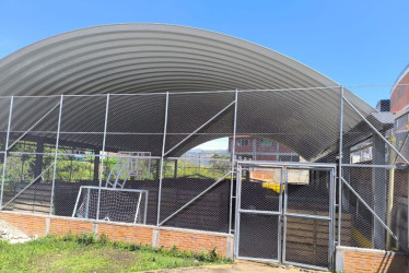 Este es el coliseo que fue escenario de la exposición equina de Marquetalia, evento que perjudicó el entrenamiento de algunos deportistas del municipio.